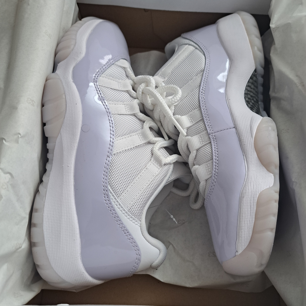 Jordan White Patent Leather Sneakers